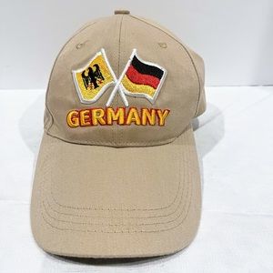 Embroidered Germany with Flags Adjustable Ball Cap